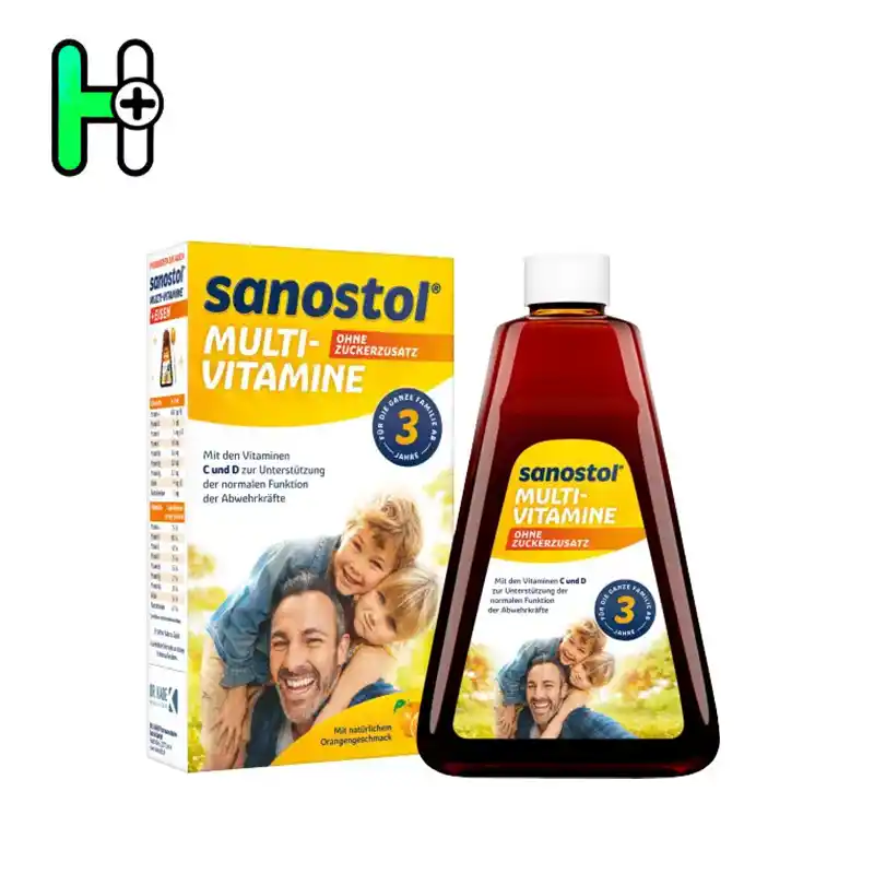Sanostol Multi-Vitamine شربت مولتی ویتامین کودک بالای 3سال ohne Zuckerzusatz
