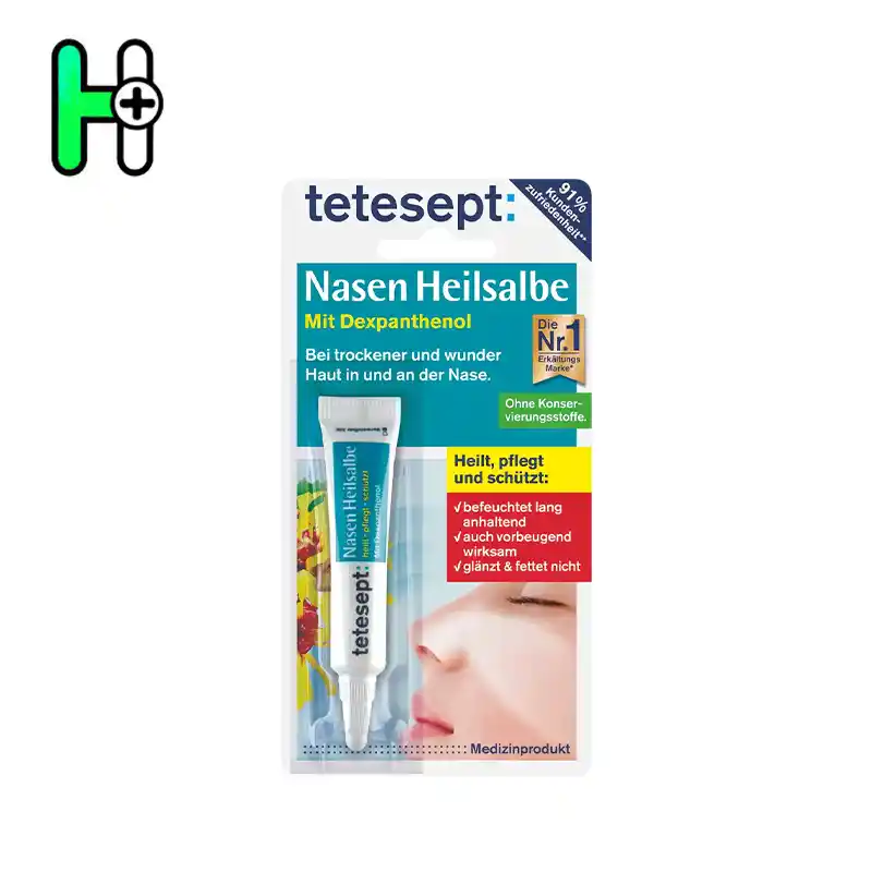 پماد درمانی بینی تتسپت – Nasen Heilsalbe ترمیم و مراقبت از پوست آسیب‌دیده و خشک داخل و اطراف بینی